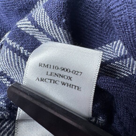 Rails Women Medium Plaid Button Down Shirt Blue White Lennox Arctic Coastal - Picture 13 of 14